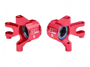 GPM TXMM021 7075 ALLOY FRONT STEERING BLOCKS WITH OVERSIZE BEARING 10736 FOR TRAXXAS MINI MAXX MINI XRT MINI SLASH - TXMM021-R