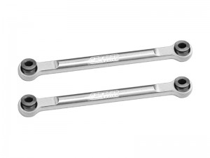 GPM TXMM162 7075 ALLOY FRONT STEERING TOE LINKS 10742 FOR TRAXXAS MINI MAXX MONSTER TRUCK 107154-1 - SILVER - TXMM162-S