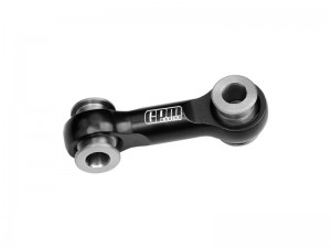 GPM TXMM024/TR 7075 ALLOY STEERING DRAG LINK 10743 FOR 1/10 RC TRAXXAS MINI MAXX MINI XRT  MINI SLASH - BLACK - TXMM024/TR-BK