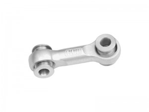 GPM TXMM024/TR 7075 ALLOY STEERING DRAG LINK 10743 FOR 1/10 RC TRAXXAS MINI MAXX MINI XRT  MINI SLASH - SILVER - TXMM024/TR-S