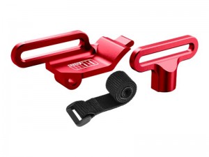 GPM TXMM0126 7075 ALLOY RETAINER BATTERY HOLD-DOWN FOR 1/10 RC TRAXXAS MINI MAXX MONSTER TRUCK 107154-1 - RED - TXMM0126-R