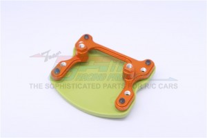 ALUMINIUM And PLASTIC FRONT/REAR SKID  PLATE MOUNT GMADE SAWBACK - Orange - SW168F/R-OR