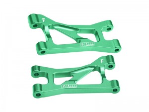 GPM TXMM054 7075 ALLOY FRONT UPPER SUSPENSION ARMS 10731 FOR 1/10 TRAXXAS MINI MAXX MONSTER TRUCK 107154-1 - GREEN - TXMM054-G
