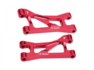 GPM TXMM054 7075 ALLOY FRONT UPPER SUSPENSION ARMS 10731 FOR 1/10 TRAXXAS MINI MAXX MONSTER TRUCK 107154-1 - RED - TXMM054-R