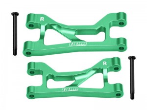 GPM TXMM057 7075 ALLOY REAR UPPER SUSPENSION ARMS 10730 FOR 1/10 TRAXXAS MINI MAXX MONSTER TRUCK 107154-1 - GREEN - TXMM057-G