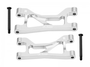 GPM TXMM057 7075 ALLOY REAR UPPER SUSPENSION ARMS 10730 FOR 1/10 TRAXXAS MINI MAXX MONSTER TRUCK 107154-1 - SILVER - TXMM057-S