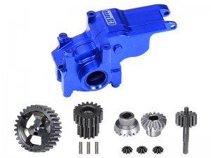 GPM LMB131200 7075 ALLOY TRANSMISSION CASE 40Cr STEEL TRANSMISSION GEAR SET LOS-1769 FOR LOSI 1/24 Micro-B Buggy LOS00007 - BLUE - LMB131200-B