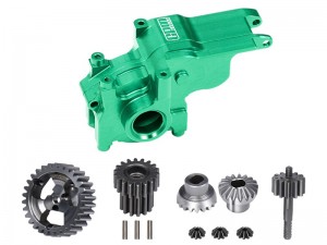 GPM LMB131200 7075 ALLOY TRANSMISSION CASE 40Cr STEEL TRANSMISSION GEAR SET LOS-1769 FOR LOSI 1/24 Micro-B Buggy LOS00007 - GREEN - LMB131200-G