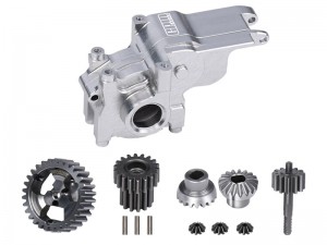 GPM LMB131200 7075 ALLOY TRANSMISSION CASE 40Cr STEEL TRANSMISSION GEAR SET LOS-1769 FOR LOSI 1/24 Micro-B Buggy LOS00007 - SILVER - LMB131200-S