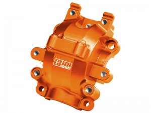 GPM GT012 7075 ALLOY FRONT DIFFERENTIAL HOUSING  8381 	FOR TRAXXAS 1/10 FORD GT 4-TEC 2.0 /  4-TEC 3.0 DRIFT CAR - ORANGE - GT012-OR