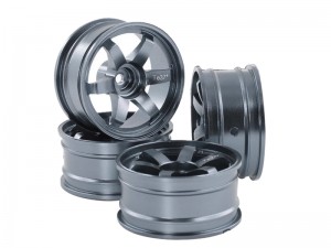 ALUMINUM 6 SPOKE RIM 56 X 26mm 12mm HEX FOR 1/10 RC D4 YOKOMO DRIFT CAR - RS-WH562612/GS