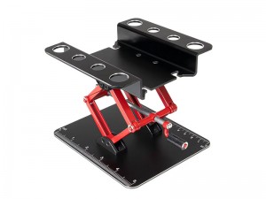 ALUMINUM ADJUSTABLE HEIGHT SETUP WORK STAND FOR 1/8 1/10 1/12 RC TRAXXAS SLASH TRX-4 SCX10 CAR - RS-ST012/BK