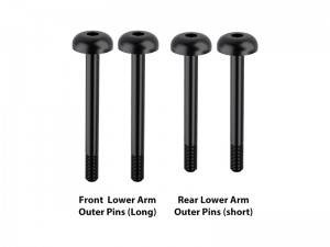 MEDIUM CARBON STEEL F AND R LOWER ARM OUTER PINS FOR LOSI 1/24 Micro-B Buggy RTR LOS00007 - LMB5556/PIN