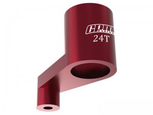 GPM LMB024TSH 7075 ALLOY 24T SERVO ARM LOS-1987 FOR LOSI 1/24 Micro-B Buggy RTR LOS00007 - RED - LMB024TSH-R