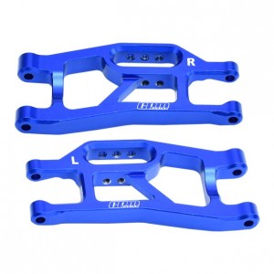 GPM TXMM055 7075 ALLOY FRONT LOWER SUSPENSION ARMS 10731 FOR TRAXXAS MINI MAXX MONSTER TRUCK 107154-1 - BLUE - TXMM055-B