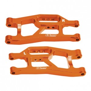 GPM TXMM055 7075 ALLOY FRONT LOWER SUSPENSION ARMS 10731 FOR TRAXXAS MINI MAXX MONSTER TRUCK 107154-1 - ORANGE - TXMM055-OR