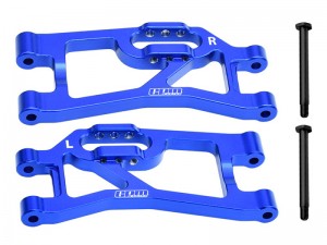 GPM TXMM056 7075 ALLOY REAR LOWER SUSPENSION ARMS 10730 10740 FOR 1/10 RC TRAXXAS MINI MAXX MONSTER 107154-1 - BLUE - TXMM056-B