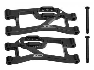 GPM TXMM056 7075 ALLOY REAR LOWER SUSPENSION ARMS 10730 10740 FOR 1/10 RC TRAXXAS MINI MAXX MONSTER 107154-1 - TXMM056-BK