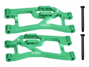 GPM TXMM056 7075 ALLOY REAR LOWER SUSPENSION ARMS 10730 10740 FOR 1/10 RC TRAXXAS MINI MAXX MONSTER 107154-1 - GREEN - TXMM056-G