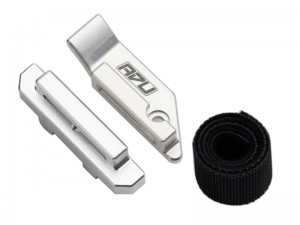 ALUMINUM 7075 BATTERY RETAINER MOUNT SUPPORT MAX 3S 10726 FOR 1/10 RC TRAXXAS MINI MAXX MONSTER 107154-1 - SILVER - TRX-10726/SI