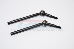 STEEL FRONT CVD DRIVE SHAFT (L63MM, R67MM) WITH 26MM CUP JOINT GMADE R1 ROCK BUGGY - SW6367SF-BK