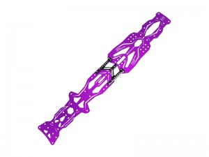 3RACING SAK-D6801 ALUMINUM ADJUSTABLE MAIN CHASSIS FOR 1/10 SAKURA D6 S AUPER SPORT RC DRIFT CAR - SAK-D6801/PU