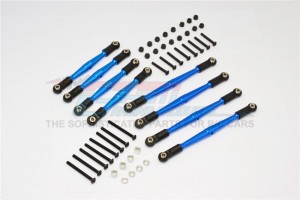 ALUMINIUM 4MM ANTI-THREAD UPPER LOWER LINK PARTS GMADE KOMODO - Blue - KOM049-B-BEBK