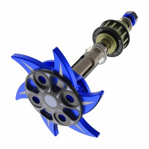 3RACING SAK-D6809  ALUMINUM BELT DRIVETRAIN SHAFT FOR 1/10 RC SAKURA D6 S SPORT DRIFT RC CAR - SAK-D6809/BU