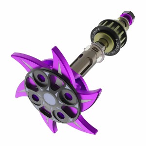 3RACING SAK-D6809  ALUMINUM BELT DRIVETRAIN SHAFT FOR 1/10 RC SAKURA D6 S SPORT DRIFT RC CAR - SAK-D6809/PU