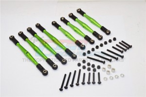ALUMINIUM 4MM ANTI-THREAD UPPER LOWER LINK PARTS GMADE KOMODO - Green - KOM049-G-BEBK
