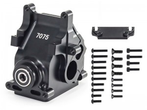 7075 ALUMINUM BULKHEAD CASE AR310854 FOR ARRMA 1/7 BIG ROCK FELONY FIRETEAM INFRACTION LIMITLESS 1/8 KRATON OUTCAST 6S BLX - BLACK - RS-AR310854-V2/BK