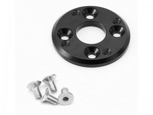 ALUMINUM EZRUN MOTOR CONVERTER 25.4mm - 30mm FOR 1/6 RC AXIAL RACING SCX-6 CRAWLER - RS-AXI252012-V2/BK