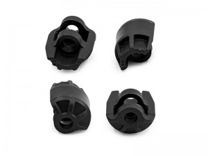 PLASTIC SHOCK CAP PROTECTOR ARAC8965 FOR 1/7 BIG ROCK FELONY FIRETEAM INFRACTION LIMITLESS 1/8 KRATON TYPHON 6S BLX - BLACK - RS-ARAC8965/BK