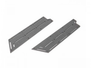 CARBON FIBER CHASSIS SIDE GUARDS ARAC3742 FOR ARRMA 1/8 TYPHON 6S TLR ARA8306 ARA8406 - RS-ARAC3742