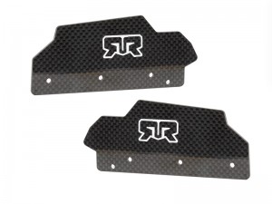 CARBON FIBER SUSPENSION DUST GUARD ARA311209 FOR ARRMA 1/10 OUTCAST KRATON 4S 4X4 - RS-ARA311209/BK