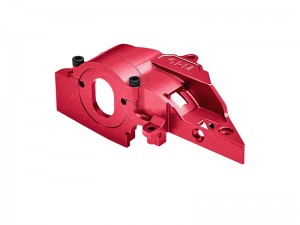 GPM TXMM018A 7075 ALLOY ADJUSTABLE GEAR ROTATION QUICK RELEASE MOTOR BASE 10777 FOR 1/10 TRAXXAS MINI MAXX MINI XRT MINI SLASH - RED - TXMM018A-R