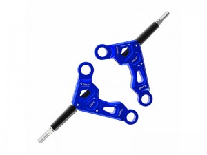 3RACING SAK-D6822 ALUMINUM FRONT UPPER ARM FOR 1/10 RC AUPER D6 S SPORT DRIFT CAR - SAK-D6822/BU