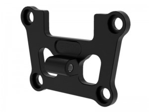 GPM TXMM008 7075 ALLOY FRONT BULKHEAD MOUNT STRENGTHEN FOR 1/10 TRAXXAS MINI MAXX MONSTER 107154-1 - BLACK - TXMM008-BK