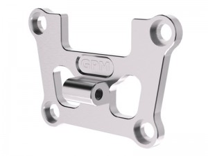 GPM TXMM008 7075 ALLOY FRONT BULKHEAD MOUNT STRENGTHEN FOR 1/10 TRAXXAS MINI MAXX MONSTER 107154-1 - SILVER - TXMM008-S