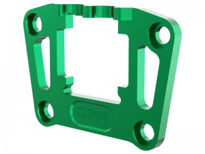 GPM TXMM009 7075 ALLOY REAR BULKHEAD MOUNT STRENGTHEN FOR 1/10 RC TRAXXAS MINI MAXX MONSTER 107154-1 - GREEN - TXMM009-G