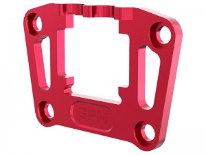 GPM TXMM009 7075 ALLOY REAR BULKHEAD MOUNT STRENGTHEN FOR 1/10 RC TRAXXAS MINI MAXX MONSTER 107154-1 - RED - TXMM009-R