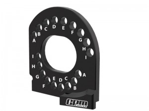 GPM TXMM018 7075 ALLOY MOTOR MOUNT PLATE 10777  FOR TRAXXAS MINI MAXX 107154-1 - BLACK - TXMM018-BK