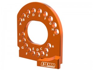 GPM TXMM018 7075 ALLOY MOTOR MOUNT PLATE 10777  FOR TRAXXAS MINI MAXX 107154-1 - ORANGE - TXMM018-OR