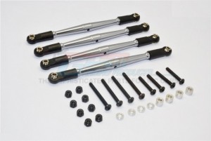 ALUMINIUM 4MM ANTI-THREAD LOWER LINK PARTS  GMADE KOMODO - Gun silver - KOM049B-GS-BEBK