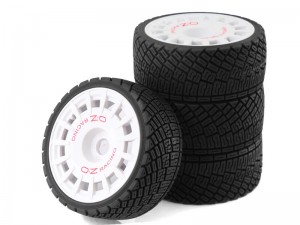 RALLY RUBBER TIRE AND WHEEL SET 100 X 40mm 17mm HEX FOR 1/7 1/8 ARRMA INFRACTION 6S BLX TRUCK - RS-TY1004017A/WI