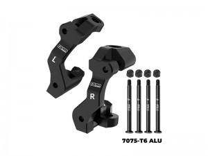 GPM TXMM019 7075 ALLOY FRONT CASTER BLOCKS 10732 FOR TRAXXAS MINI MAXX / MINI XRT / MINI SLASH - BLACK - TXMM019-BK