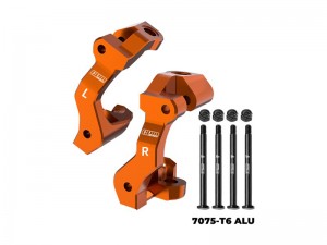 GPM TXMM019 7075 ALLOY FRONT CASTER BLOCKS 10732 FOR TRAXXAS MINI MAXX / MINI XRT / MINI SLASH - ORANGE - TXMM019-OR