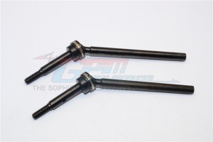 STEEL FRONT CVD DRIVE SHAFT (L63MM, R67MM) WITH 31MM CUP JOINT GMADE KOMODO - KOM6367SF-BK