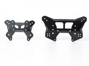CARBON FIBER 5mm FRONT & REAR SHOCK TOWER ARA320575 ARA320578 FOR ARRMA 1/8 TALION 6S EXB ARA106048 ARA8707 - RS-ARA32057578