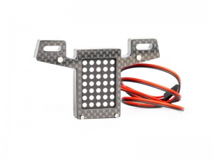 CARBON FIBER REAR WING LED SPOTLIGHT AR320379 FOR ARRMA 1/8 TALION TYPHON BUGGY KRATON 6S BLX - TYPE C - RS-AR320379C/LED